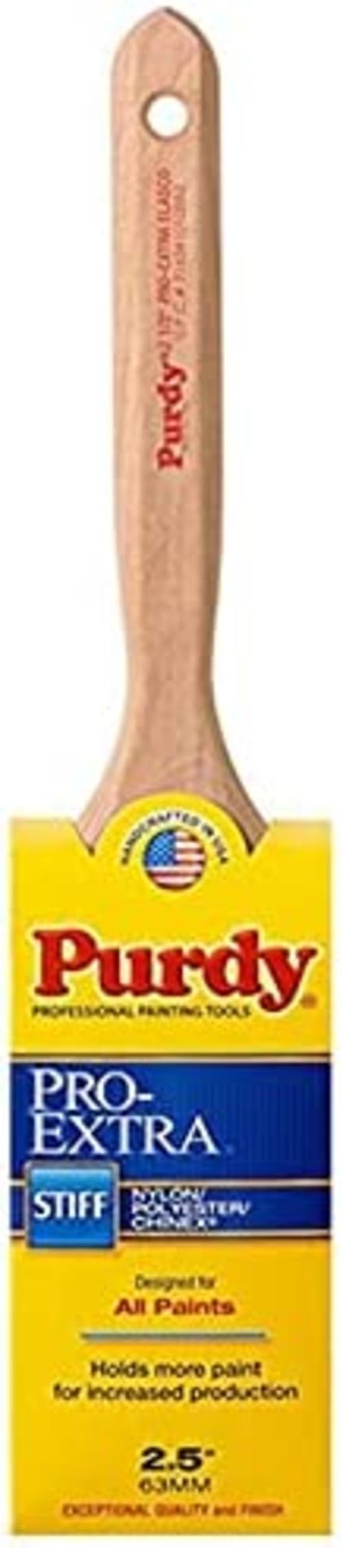 Purdy 2-1/2"" Purdy 144100725 Pro-Extra Elasco Flat Sash Paint Brush, Tynex Chinex & Orel - Image 1